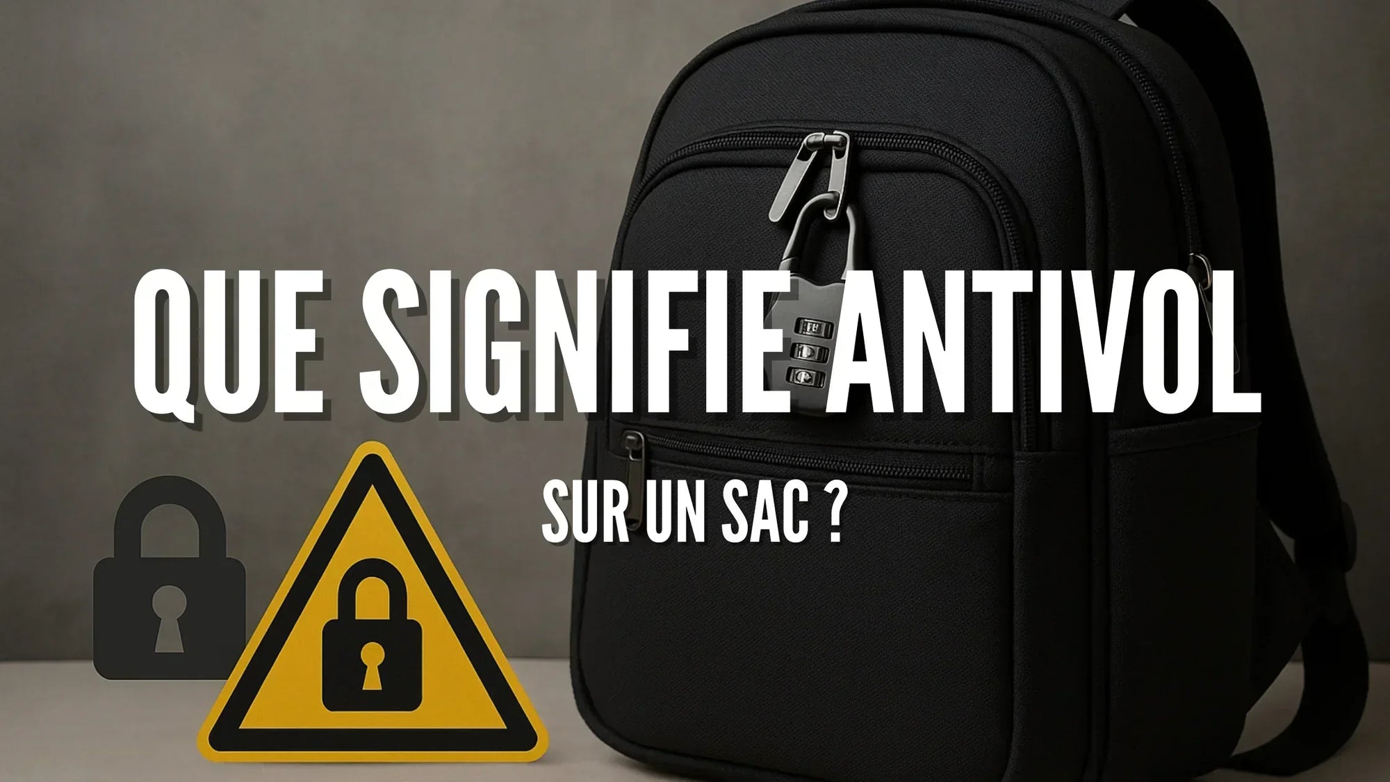 Que signifie antivol sur un sac ?