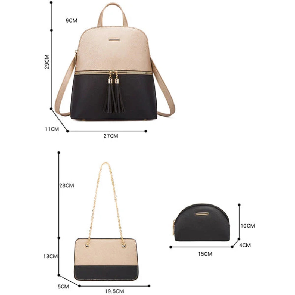 leren rugzak en bijpassende accessoires - Emperio