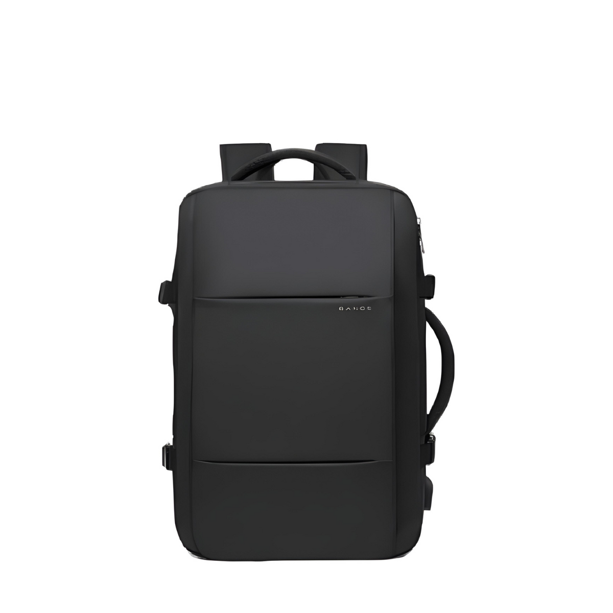 zwarte damesreisrugzak met USB-oplaadfunctie