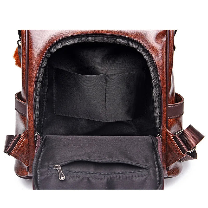 Sac à dos antivol femme en cuir - Venus