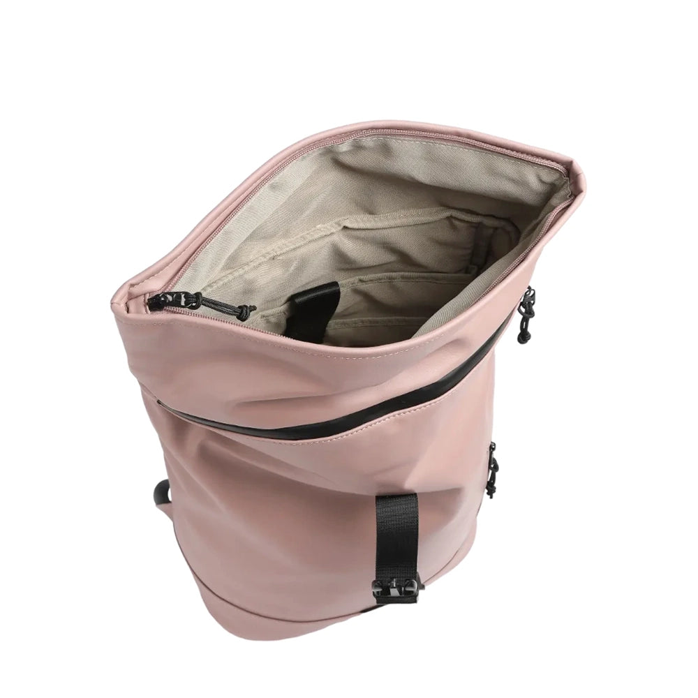 sac à dos de ville femme roll-top avec USB