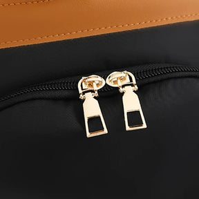 sac à dos antivol femme noir et beige  - Eden Classic